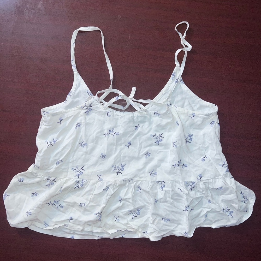 Hollister White and Blue Floral Camisole - Picture 6 of 6
